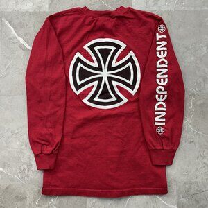 Vintage Independent Truck Co Shirt Mens Small Long Sleeve Skate Graphic Tee y2k
